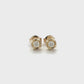 10K Yellow Gold Diamond Stud Earrings; 0.15 CTW; 1.3g