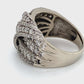 10K White Gold Diamond Lady's Fashion Ring; 5.0DWT; Size 7.5