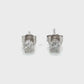 14K White Gold Diamond Stud Earrings; 0.30CTW; 0.5g
