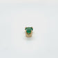 14K Yellow Gold Emerald Pendant; 0.4g