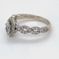 14K White Gold Diamond Ring; 0.56CTW; Size: 8; 2.5DWT