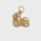 14K Yellow Gold Dog Pendant; 0.9DWT; 1.4g