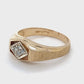 14K Yellow Gold Diamond Lady's Ring; 2.4DWT; Size 9