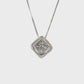 14K White Gold Diamond 18" Necklace; 0.20CTW; 1.3DWT