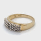 14K Yellow Gold & Diamond Gentleman's Ring; 2.1DWT; Size 7