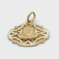 14K Yellow Gold Jesus Christ Pendant; 1.6DWT; 2.5g