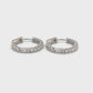 14K White Gold Diamond Earrings; 0.60CTW; 4.1g