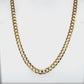 10K Yellow Gold 20" Curb Chain Necklace; 10.5g
