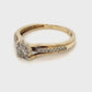 10K Yellow Gold Diamond Ring; 1.4DWT; 0.20CTW; 2.3g; Size 7