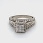 10K White Gold Diamond Ring; 0.75CTW; Size 6; 4.8g