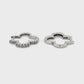 14K White Gold Diamond Earrings; 2.9g; 0.25CTW