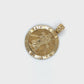 10K Yellow Gold Saint Christopher Pendant; 1.9DWT; 3g