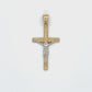 10K Two-Tone Gold Jesus on a Cross Pendant Video