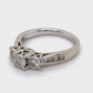 14K White Gold Diamond Ring; 0.36CTW; Size 7; 4.0g