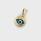 14K Yellow Gold Eye Pendant; 1DWT