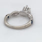 14K White Gold Diamond Ring; 0.80CTW; Size 6; 3.8g