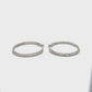 14K White Gold Diamond Hoop Earrings; 0.50CTW; 7g