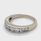 14K White Gold Diamond Ring; 1.00CTW; Size 8; 4.1g