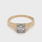 14K Yellow Gold Lady's Diamond Solitaire Ring; 1.1DWT; 1.7g; Size 6.5