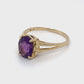 14K Yellow Gold Amethyst Ring; 1.5DWT; Size 7.5; 2.4g