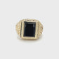 10K Yellow Gold Onyx Gentleman's Ring; Size 10.5 Video