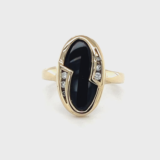 10K Yellow Gold Diamond Ring; 0.5CTW; 3.2g; Size 5