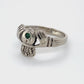 14K White Gold Emerald Ring; 1.8DWT; Size 5; 2.8g