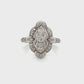 14K White Gold Diamond Lady's Fashion Ring; 0.25CTW; 4.3g; Size 8