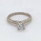 14K White Gold Diamond Solitaire Ring; 0.45CTW; Size 4.5; 1.3DWT