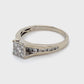 14K White Gold Diamond Ring; 0.33CTW; Size 9; 3.4g