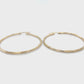 10K Yellow Gold Hoop Earrings; 1.9DWT; 2.9g