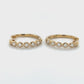 14K Yellow Gold Diamond Hoop Earrings; 0.33CTW; 3.3g