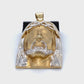 10K Two-Tone (Yellow/White) Gold Jesus Pendant; 7.0DWT; 10.9g
