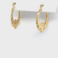 14K Yellow Gold Hoop Earrings; 0.7DWT; 1.1g