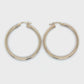 10K Yellow Gold Hoop Earrings; 2DWT; 3.2g
