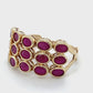 10K Yellow Gold & Ruby Lady's Ring; 1.8DWT: Size 9