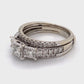 14K White Gold Diamond Ring; 0.75CTW; Size 8.5; 6.0g