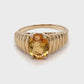 10K Yellow Gold Citrine Ring; 1.40CTW; Size 7; 2.1DWT