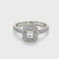 14K White Gold Diamond Lady's Ring; 0.50CTW; 4g; Size 6.5