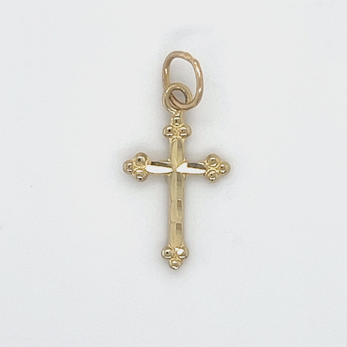 14K Yellow Gold Cross Pendant