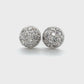 14K White Gold Diamond Stud Earrings; 0.25CTW; 2.5g