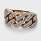 10K Yellow Gold Diamond Gentleman's Ring; 6.7DWT; Size 11