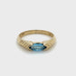 10K Yellow Gold Topaz Lady's Fashion Ring; 1.4DWT; Size 6.5
