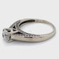 14K White Gold Diamond Lady's Solitaire Ring; 2.5DWT; Size 8
