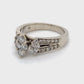 10K White Gold Diamond Ring; 0.51CTW; Size 4.5; 4.5g