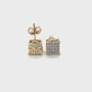 10K Yellow Gold Diamond Stud Earrings; 0.25CTW; 1.9g