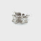 18K White Gold Diamond Stud Earrings; 0.75CTW