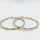10K Yellow Gold Hoop Earrings; 2DWT; 3.1g