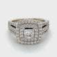14K White Gold Leo Diamond Lady's Ring; 4.4DWT; Size 6.5