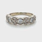 14K White Gold Diamond Lady's Ring; 1.02CTW; 4.9g; Size 10